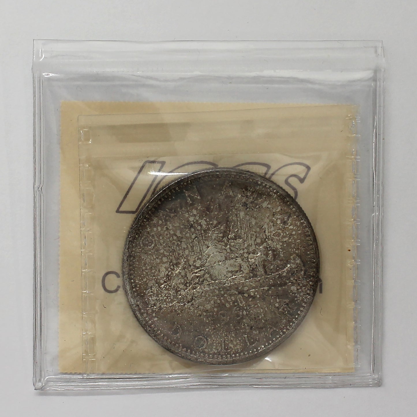 1965 Large Beads Blunt 5 (Type 3) Canada Dollar ICCS Certified MS63 (Toned)