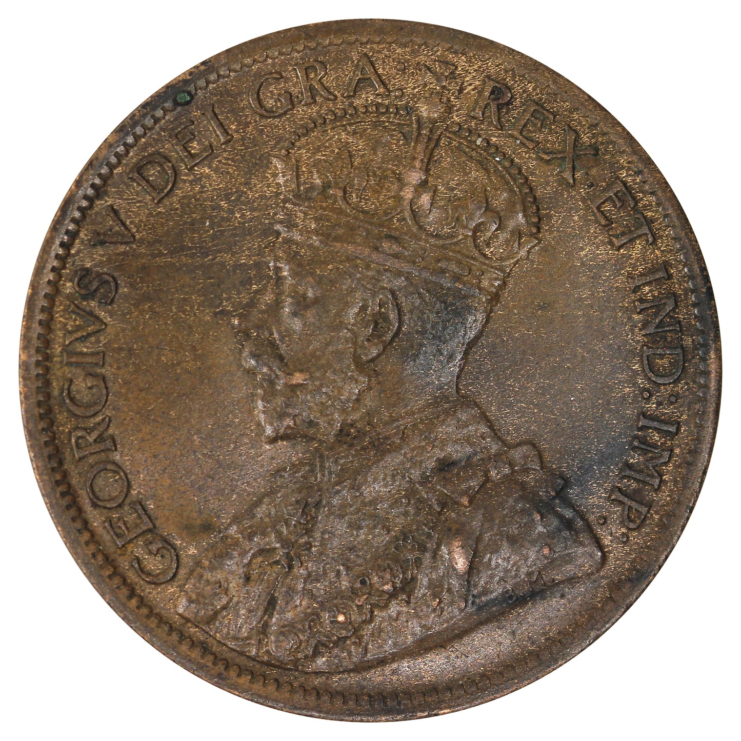 1916 Canada 1-cent Uncirculated (MS60) Toned