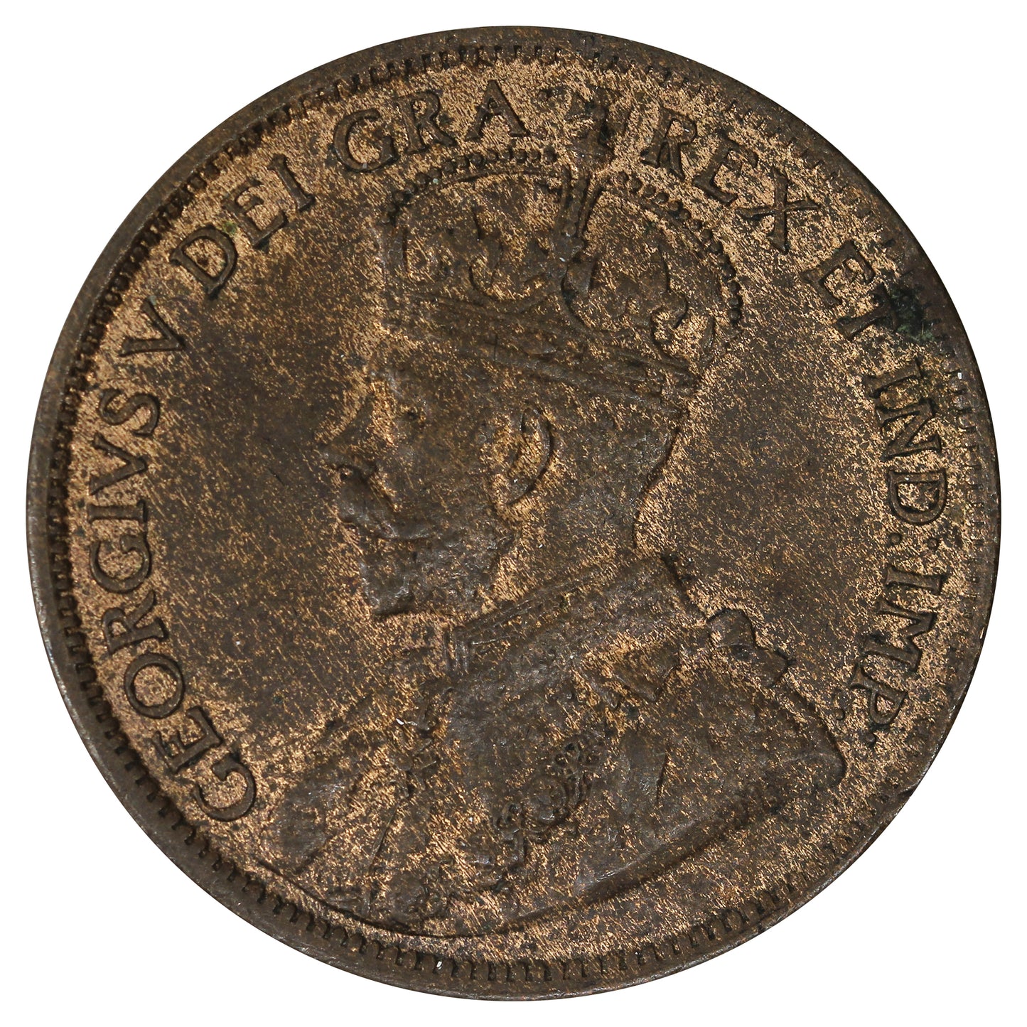 1916 Canada 1-cent AU-UNC (AU55) Spots