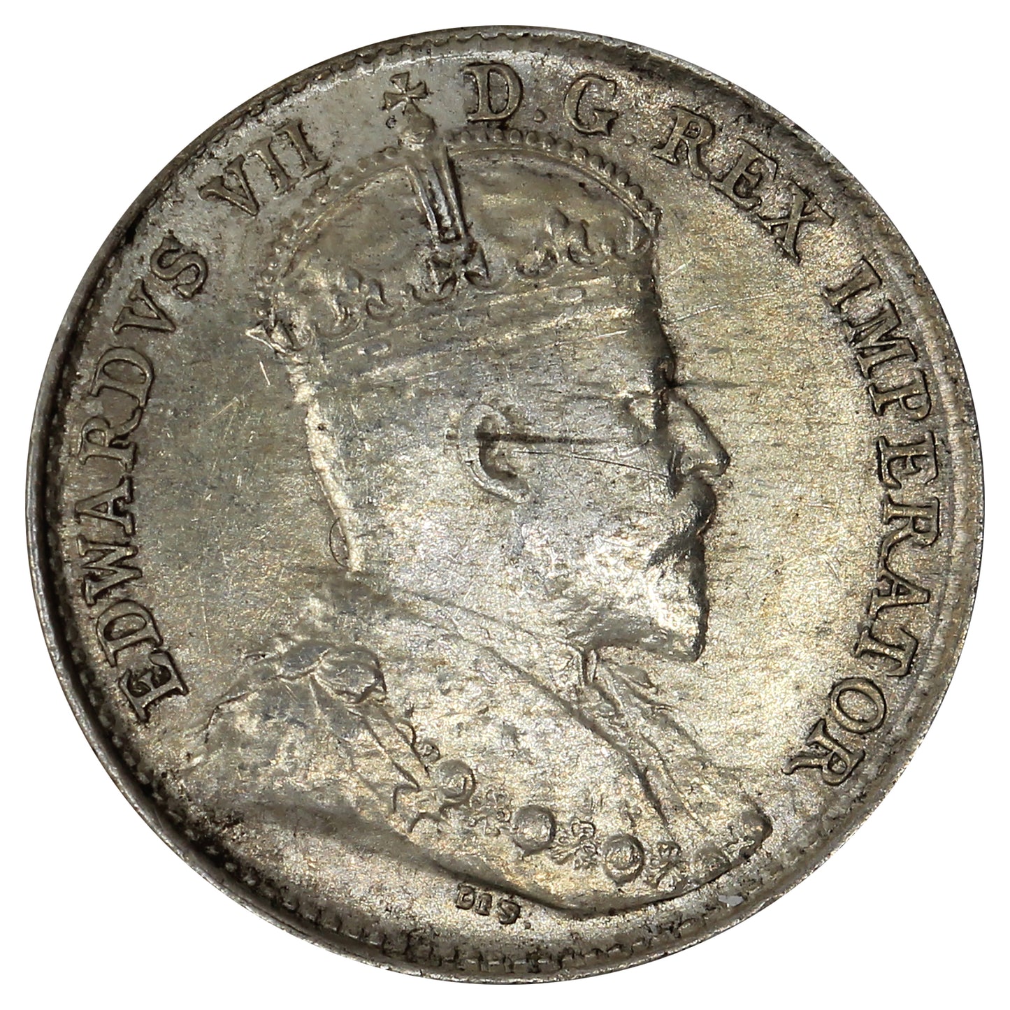 1902H Large H Canada 5-cents AU-UNC (AU55) Impaired