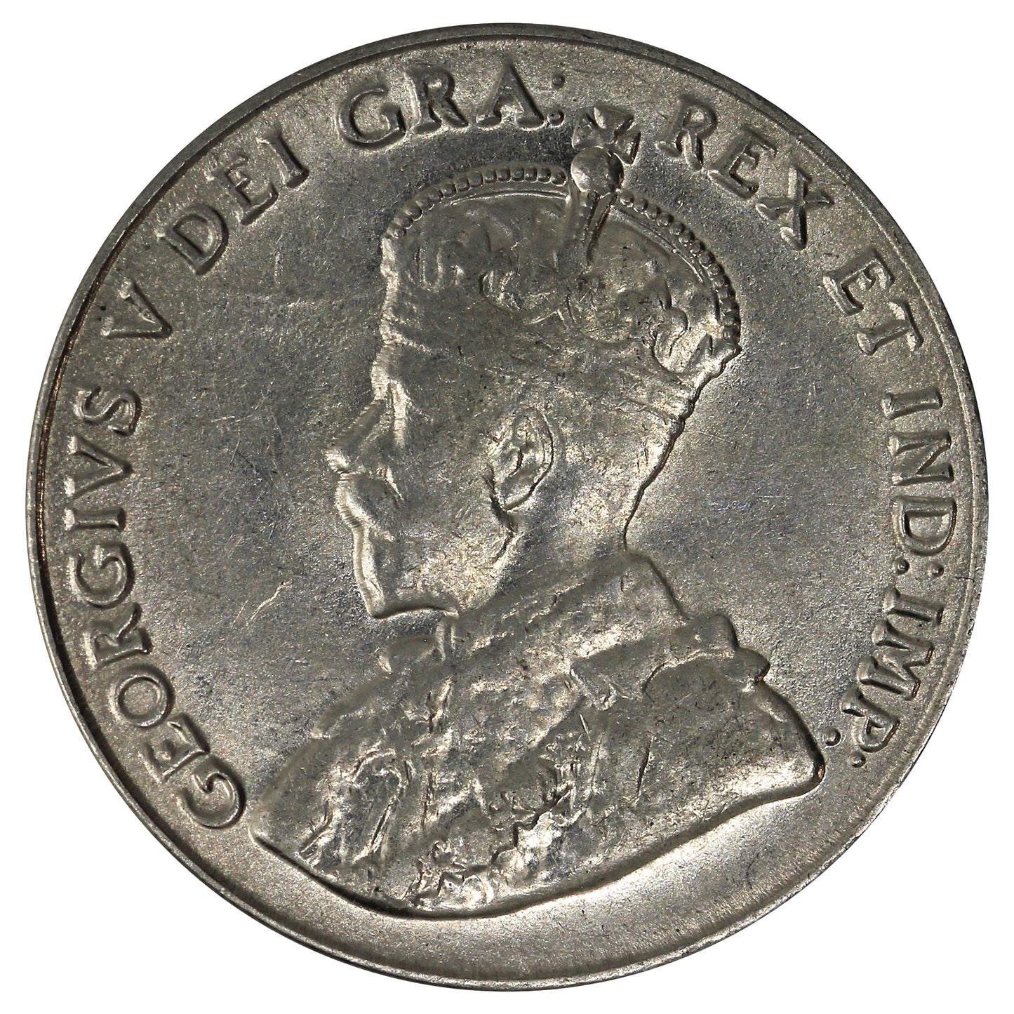 1927 Canada 5-cents AU-UNC (AU55) Impaired