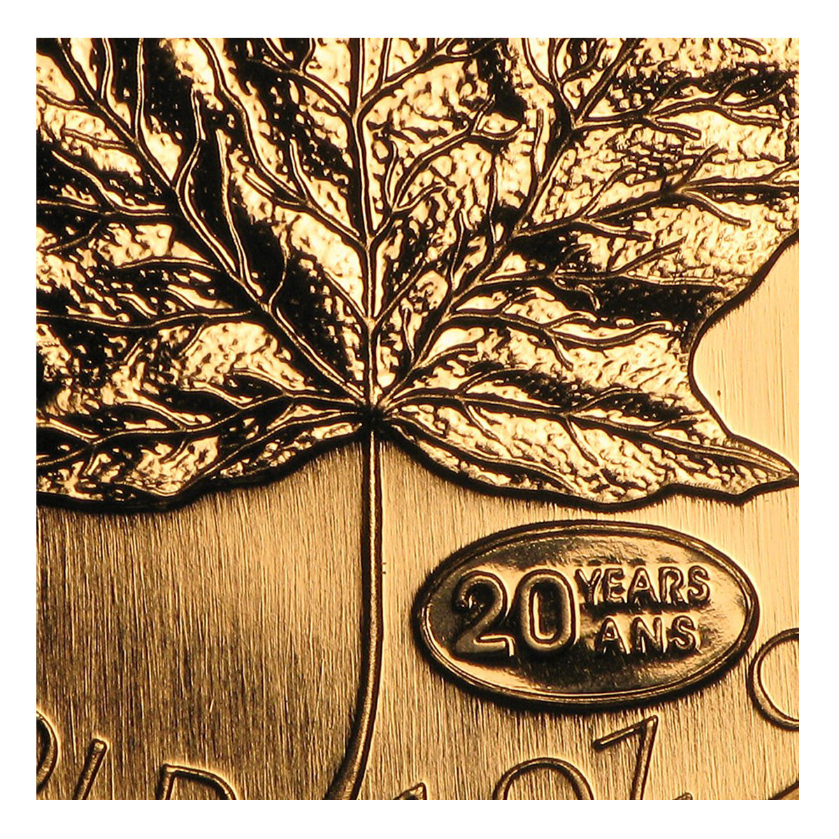 1999 Canada 20th Ann. Privy 1oz GML (No Tax) NO CREDIT CARD or PAYPAL - Hairline Scratches