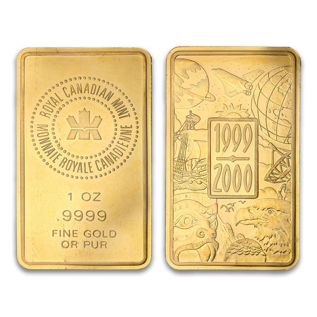 (LPO) RCM Millennium (1999/2000) 1oz .9999 Fine Gold Bar (Tax Exempt) - NO Credit Card/Paypal