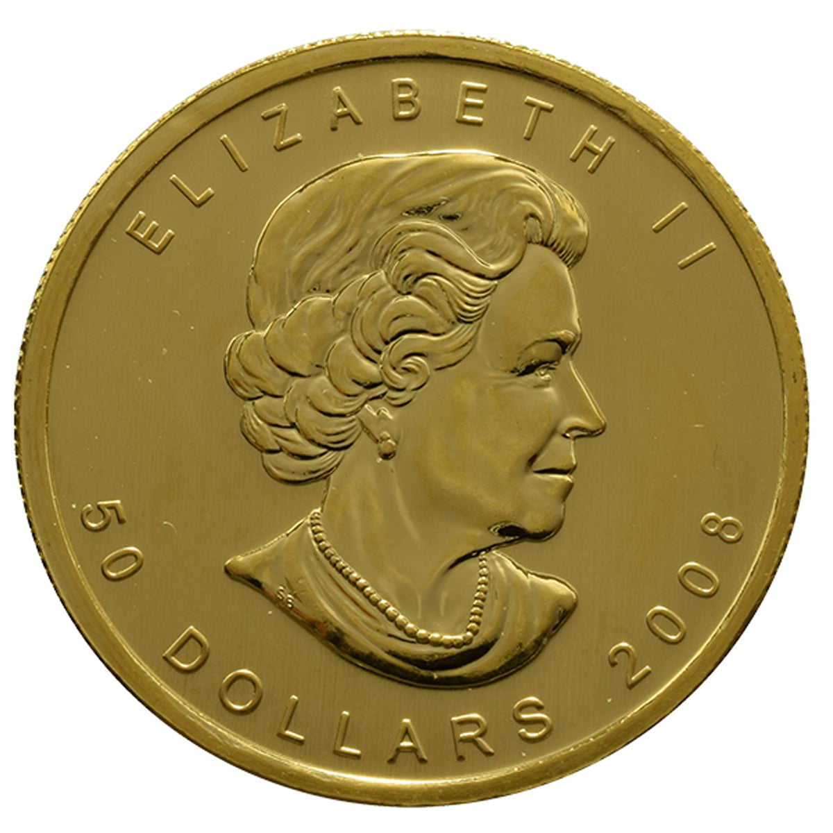 (LPO) 2008 Canada $50 Olympic Gold Maple Leaf 1oz .9999 (TAX exempt). NO Credit Card, Paypal.