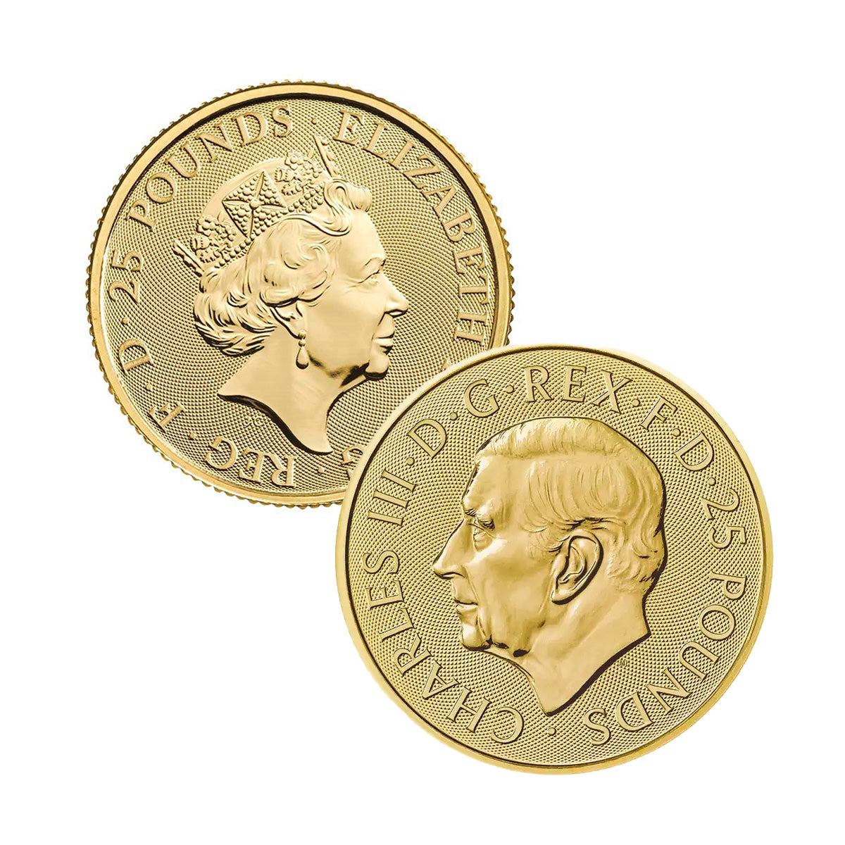 (LPO) Various Designs GB £25 Tudor Beast 1/4oz .9999 Gold (TAX Exempt) Issues - NO Credit Card/Paypal