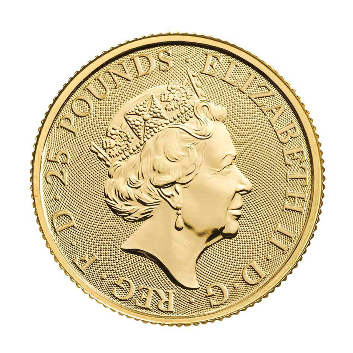 2022 GB £25 Lion of England 1/4oz .9999 Gold Coin (No Tax) Flaws