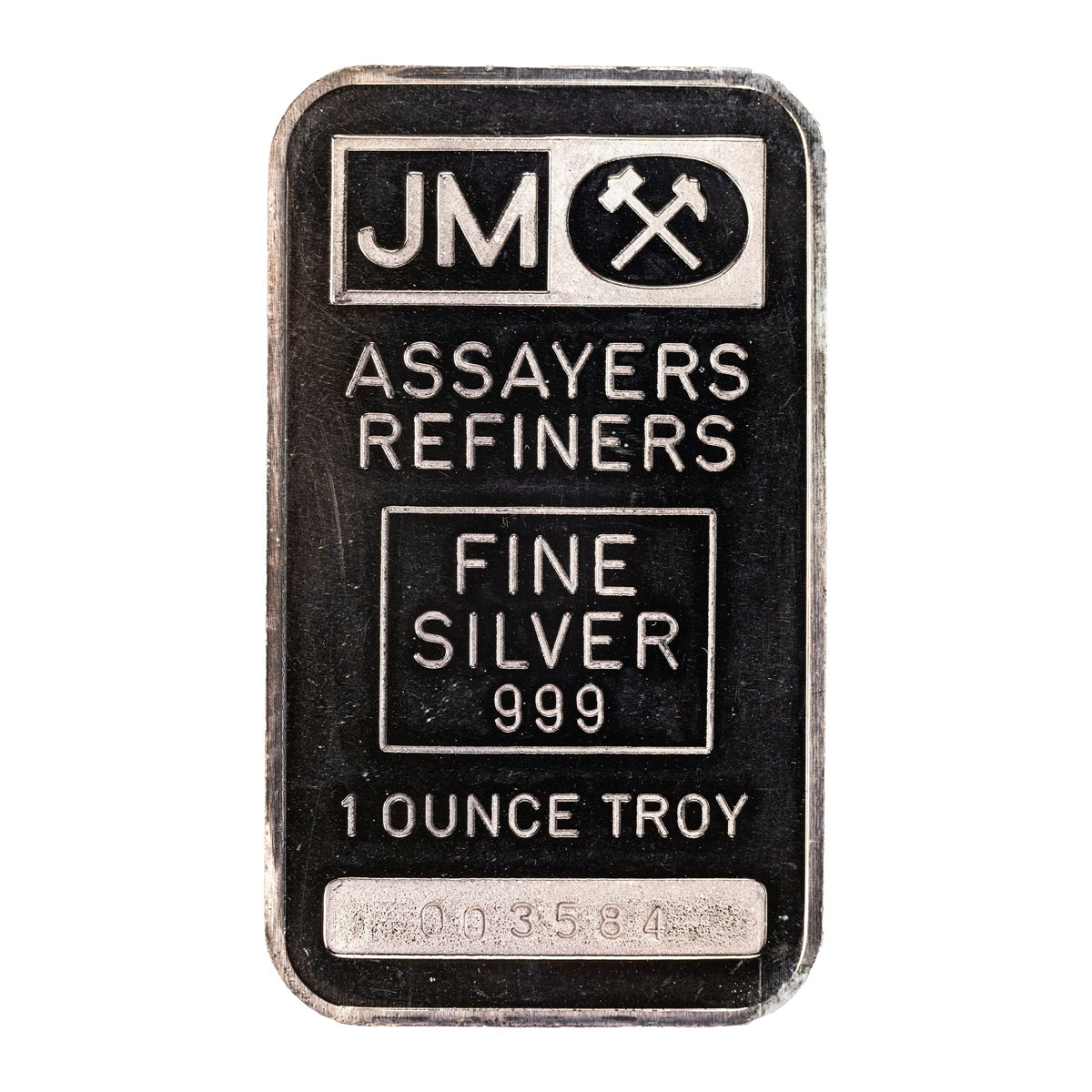 (LPO) Vintage JM (~1979) with Blank Back 1oz .999 Fine Silver Bar (TAX exempt) Impaired - NO Credit Card, Paypal.