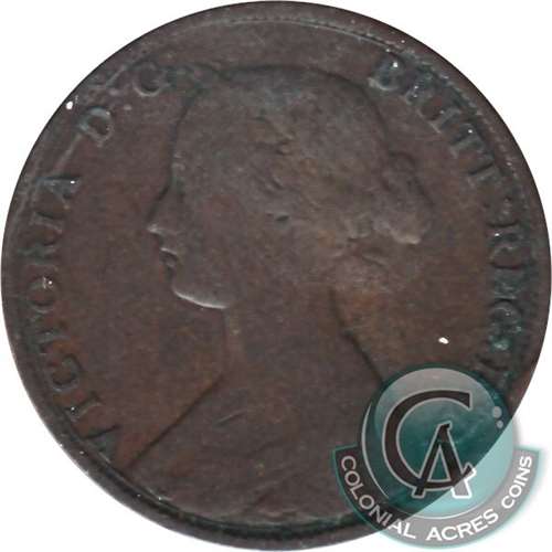 1861 New Brunswick 1-cent G-VG (G6)