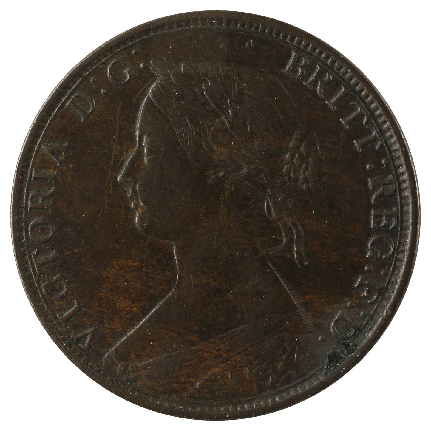 1864 Short 6 New Brunswick 1-cent EF-AU (EF45) $