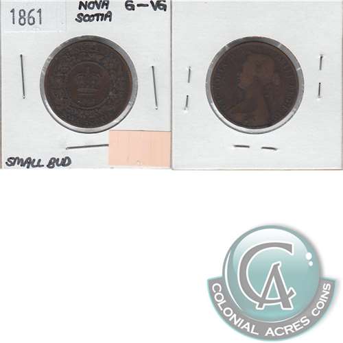 1864 Nova Scotia 1/2 Cent MS60 Brown $