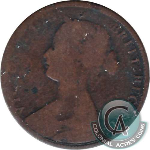 1861 Large Bud Nova Scotia 1-cent About Good (AG3)