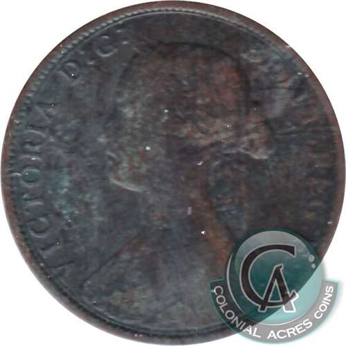 1861 Large Bud Nova Scotia 1-cent G-VG (G6)