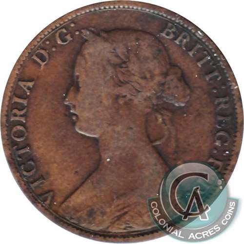 1861 Small Bud Nova Scotia 1-cent Very Good (VG8)