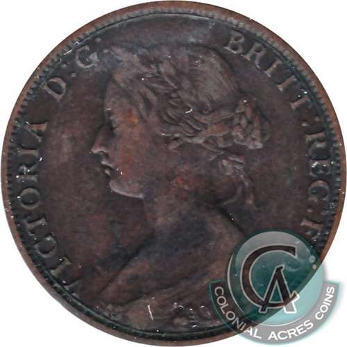 1864 Nova Scotia 1-cent F-VF (F15)
