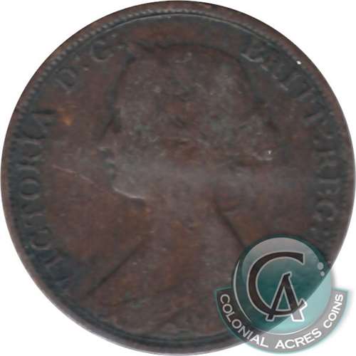 1864 Nova Scotia 1-cent Very Good (VG8)