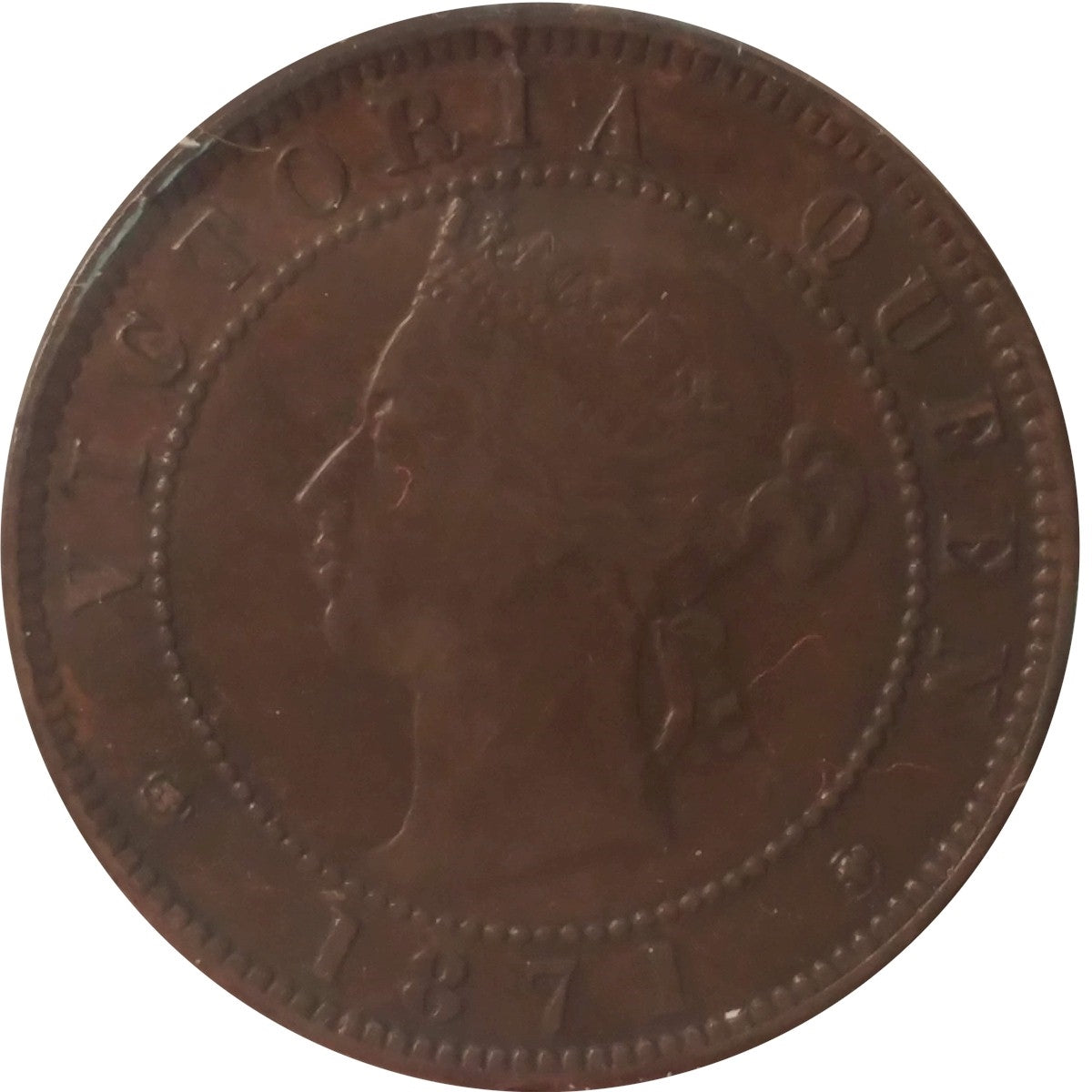 1871 Prince Edward Island 1-cent Extra Fine (EF40)