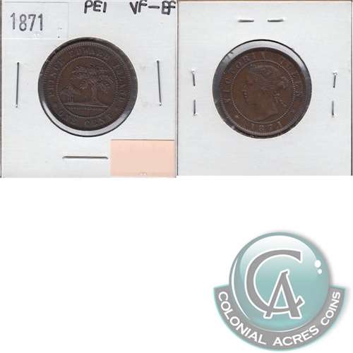 1871 Prince Edward Island 1-cent VF-EF (VF30)