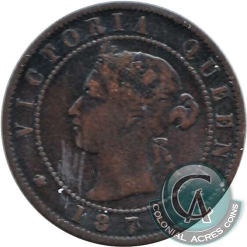 1871 Prince Edward Island 1-cent VG-F (VG10)