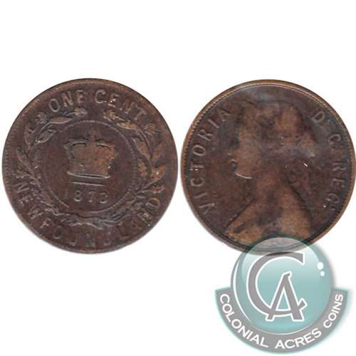 1873 Newfoundland 1-cent Good (G4)