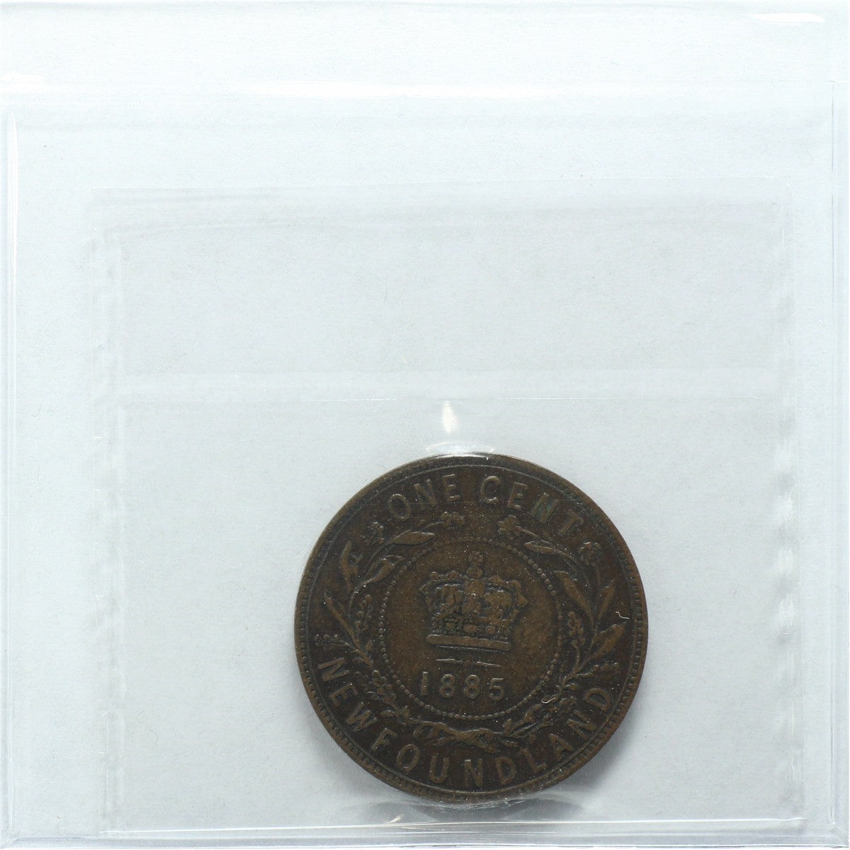1885 Newfoundland 1-cent ICCS Certified VF20