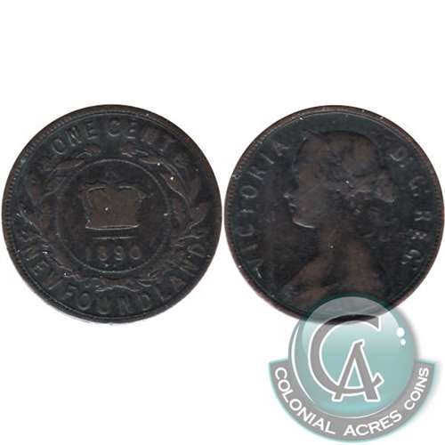 1890 Newfoundland 1-cent G-VG (G6)