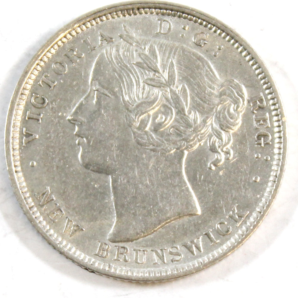 1862 New Brunswick 20-cents EF-AU (EF45) $