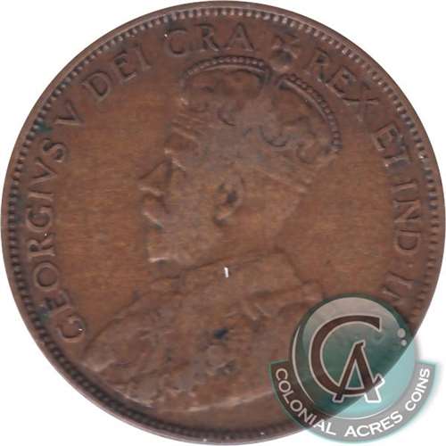 1936 Newfoundland 1-cent Fine (F12)