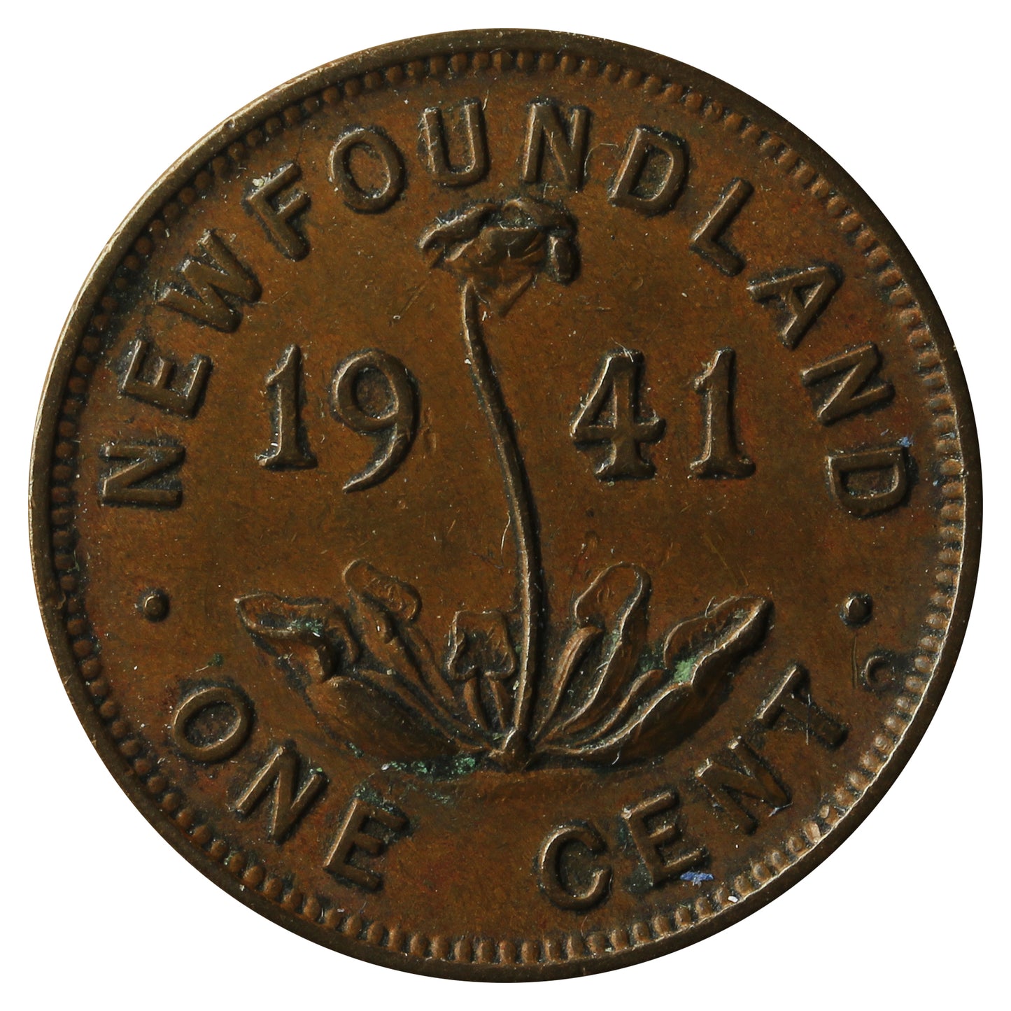 1941C Newfoundland 1-cent EF-AU (EF-45)