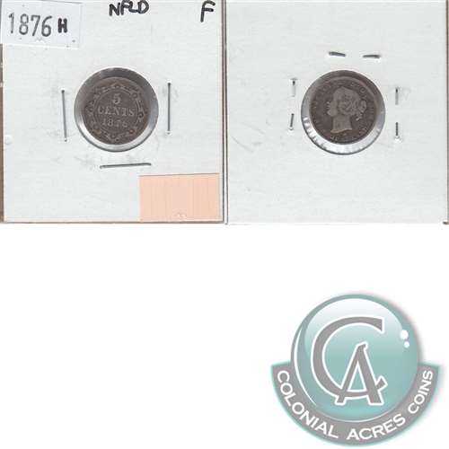 1876H Newfoundland 5-cents Fine (F12) $