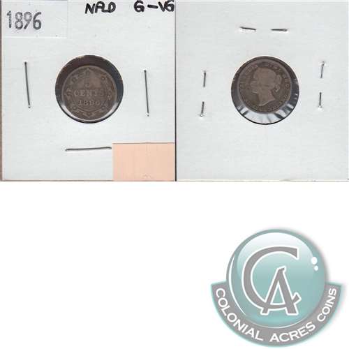1896 Newfoundland 5-cents G-VG (G6)