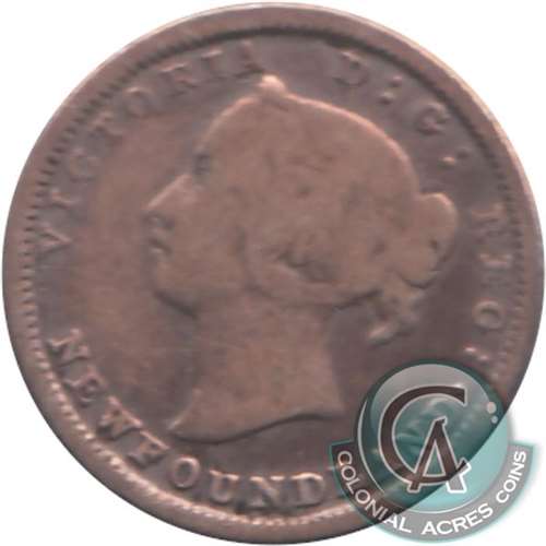 1896 Newfoundland 5-cents Very Good (VG8)