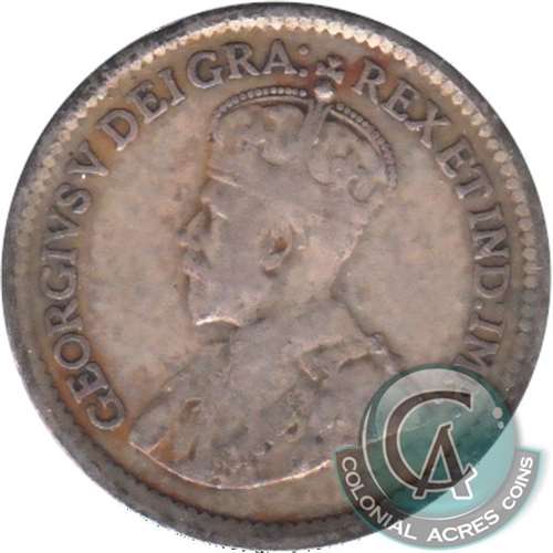 1912 Newfoundland 5-cents Very Good (VG8)