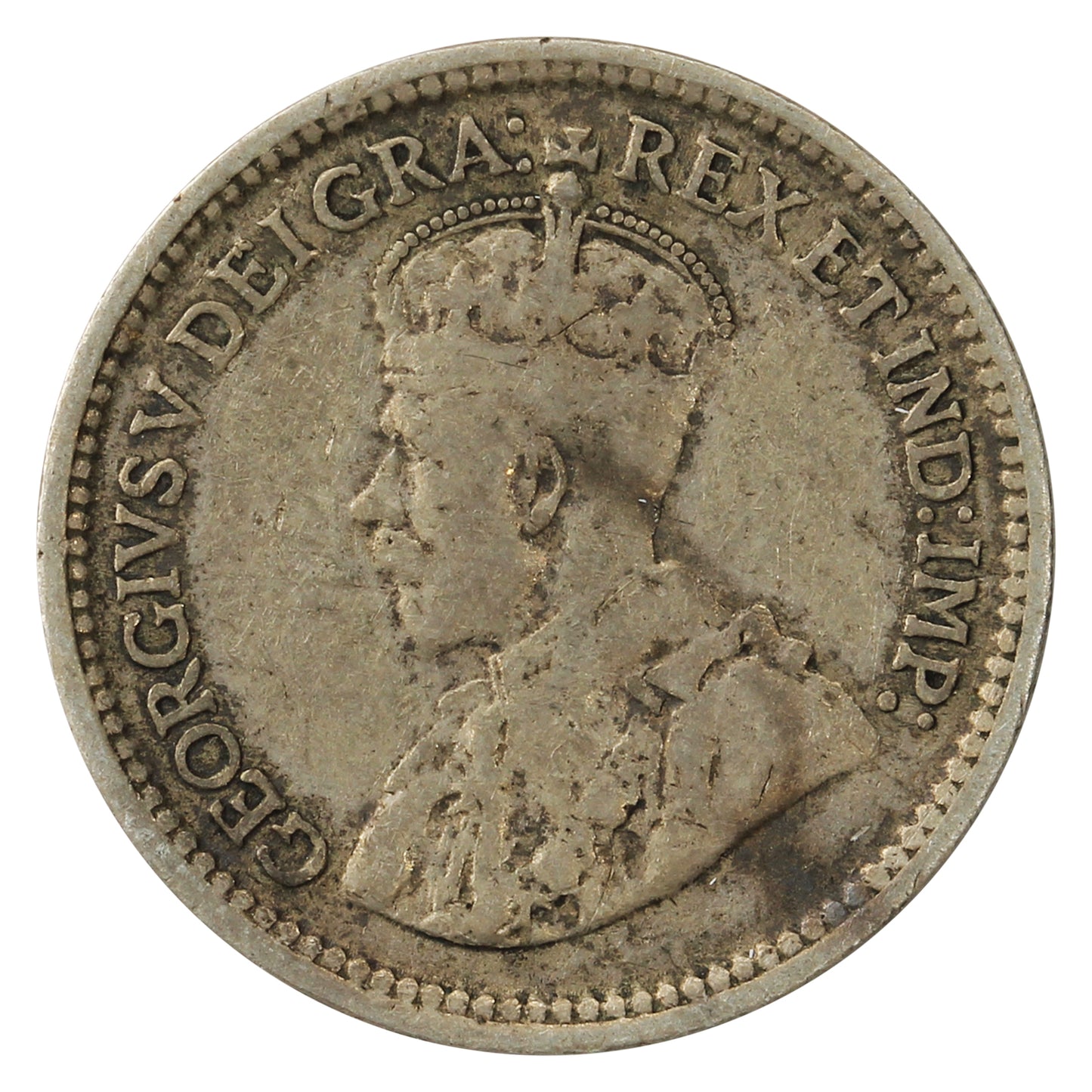 1912 Newfoundland 5-cents VG-F (VG10)