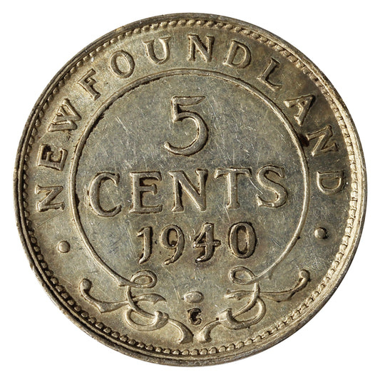 1940C Newfoundland 5-cents Extra Fine (EF40)
