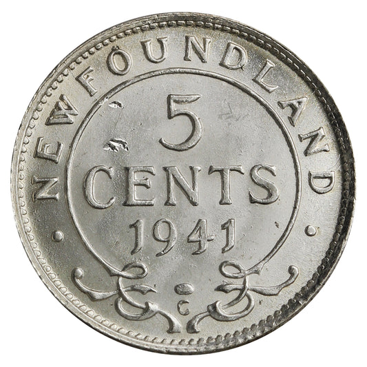 1941C Newfoundland 5-cents Brilliant Uncirculated (MS63)