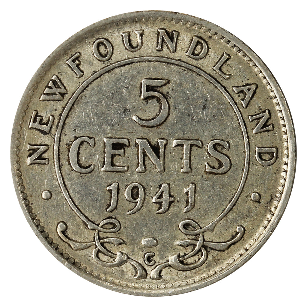 1941C Newfoundland 5-cents Very Fine (VF20)