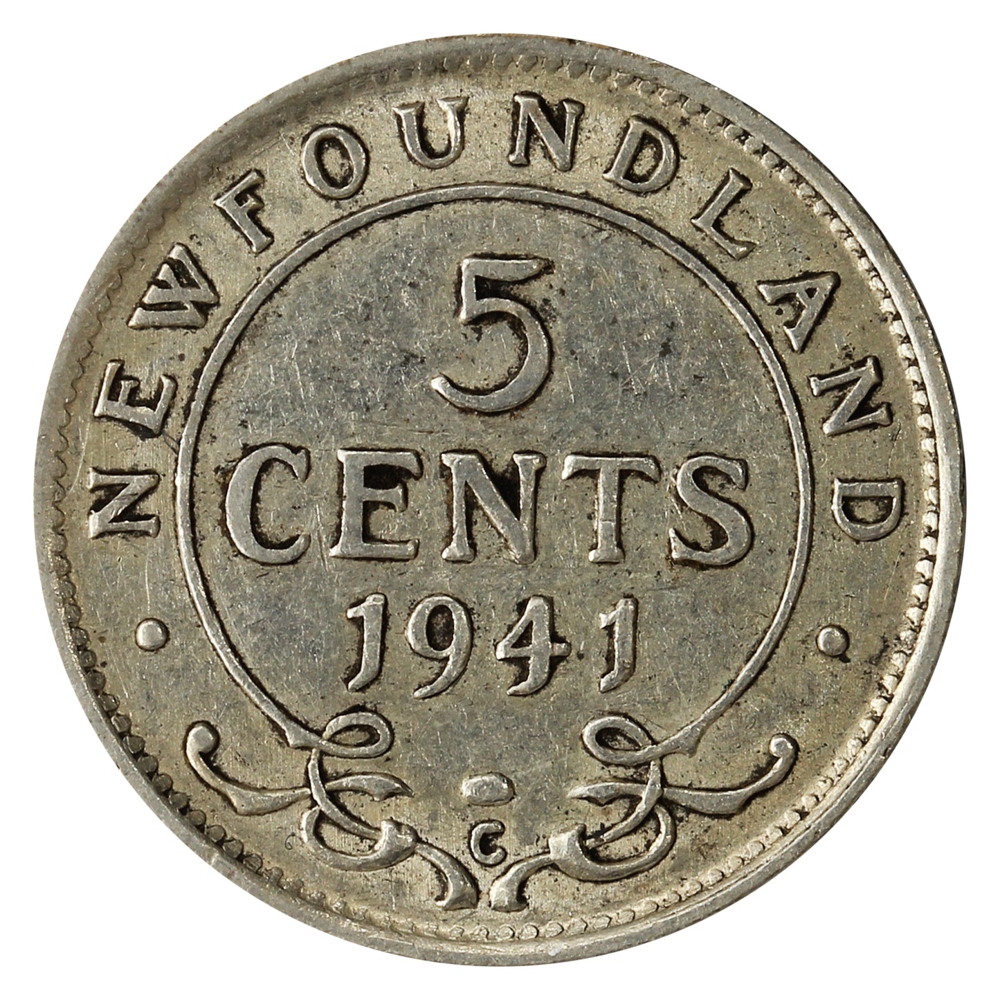 1941C Newfoundland 5-cents Very Fine (VF20)