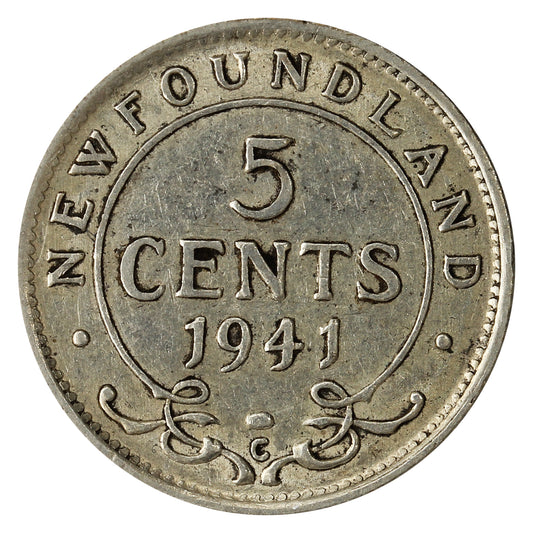1941C Newfoundland 5-cents Very Fine (VF20)