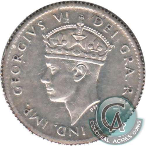 1945C Newfoundland 5-cents Almost Uncirculated (AU50)