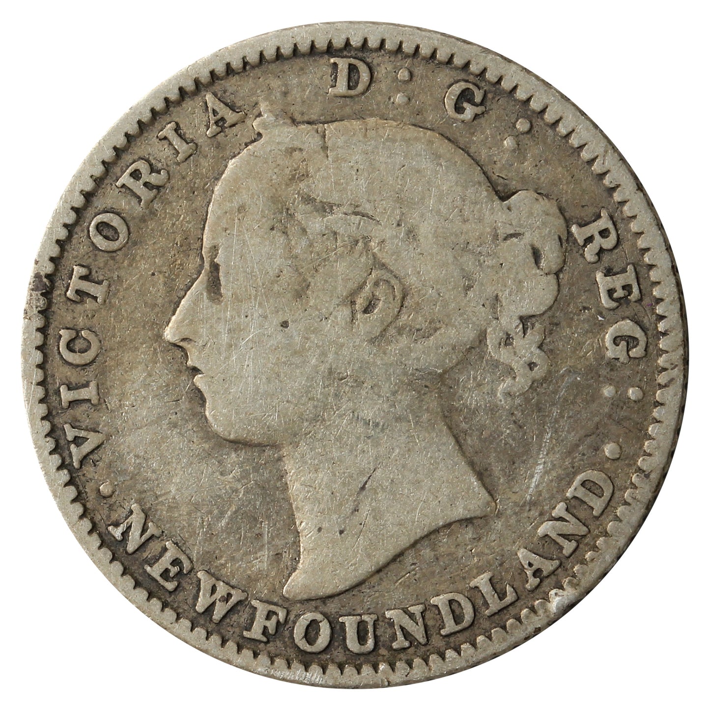 1882H Newfoundland 10-cents Very Good (VG8) $