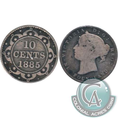 1885 Newfoundland 10-cents Good (G4) $