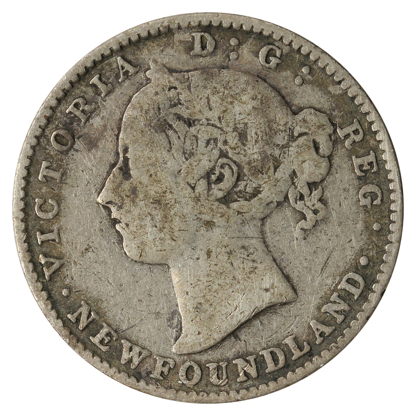 1890 Newfoundland 10-cents VG-F (VG10)