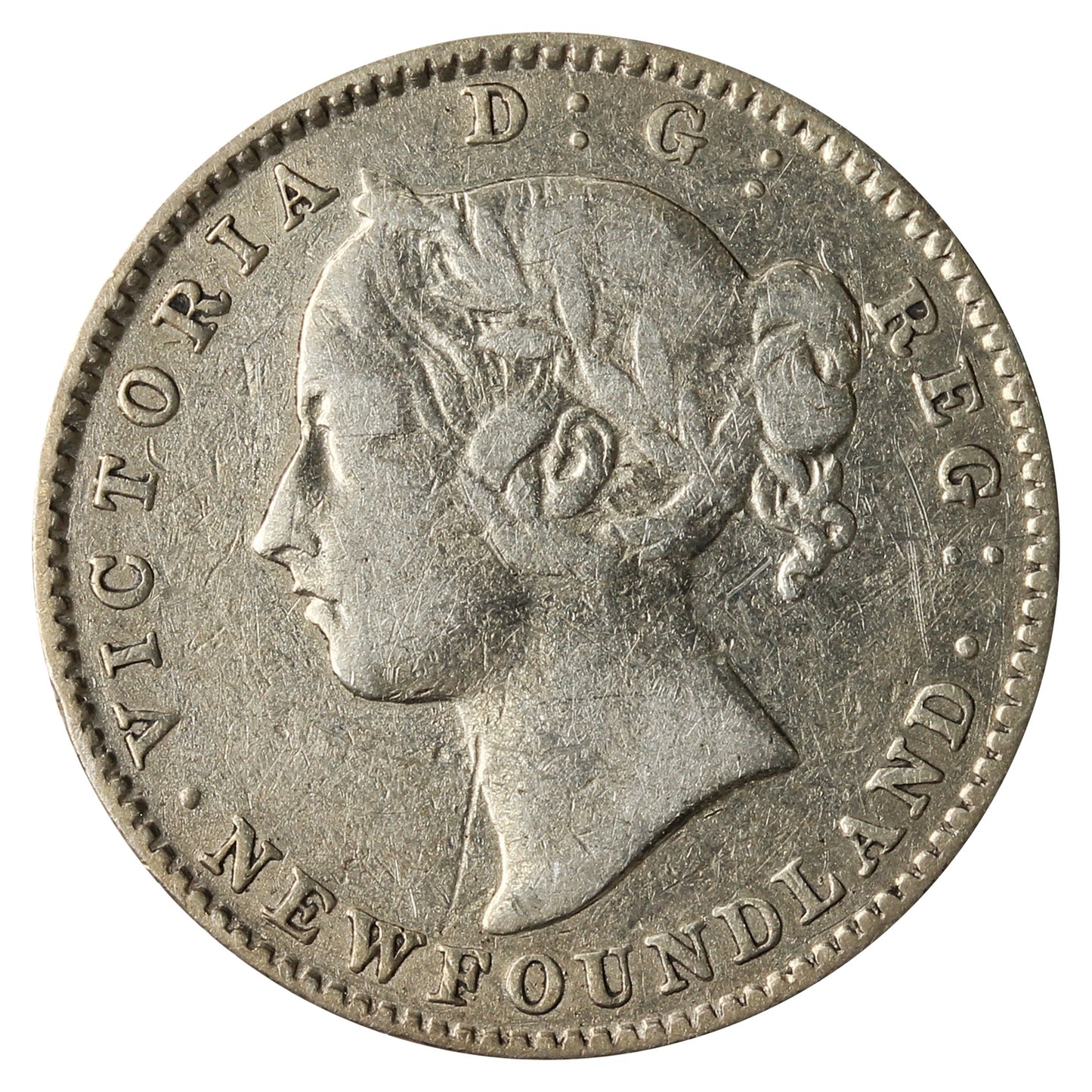 1896 Newfoundland 10-cents F-VF (F15)