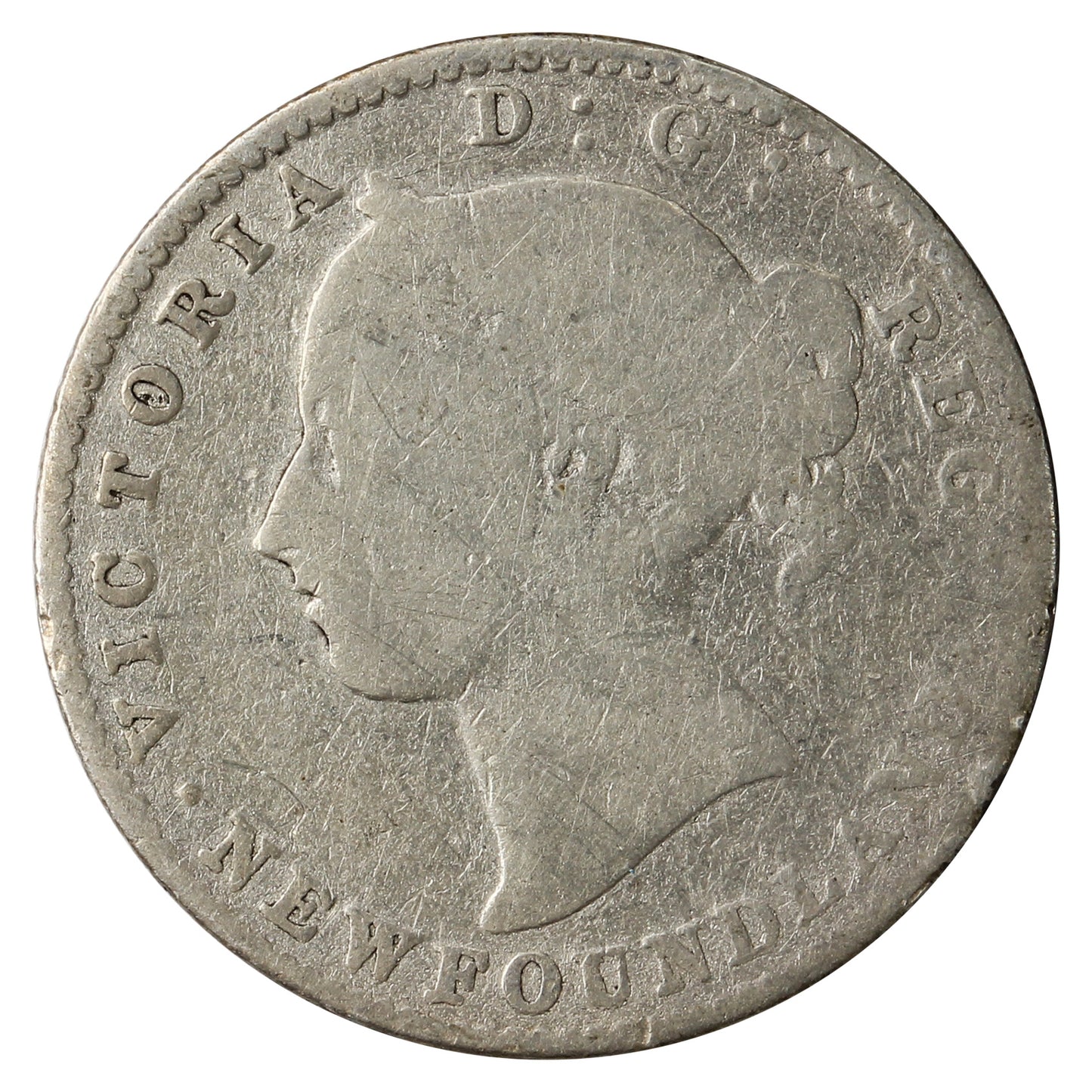 1896 Newfoundland 10-cents Good (G4)
