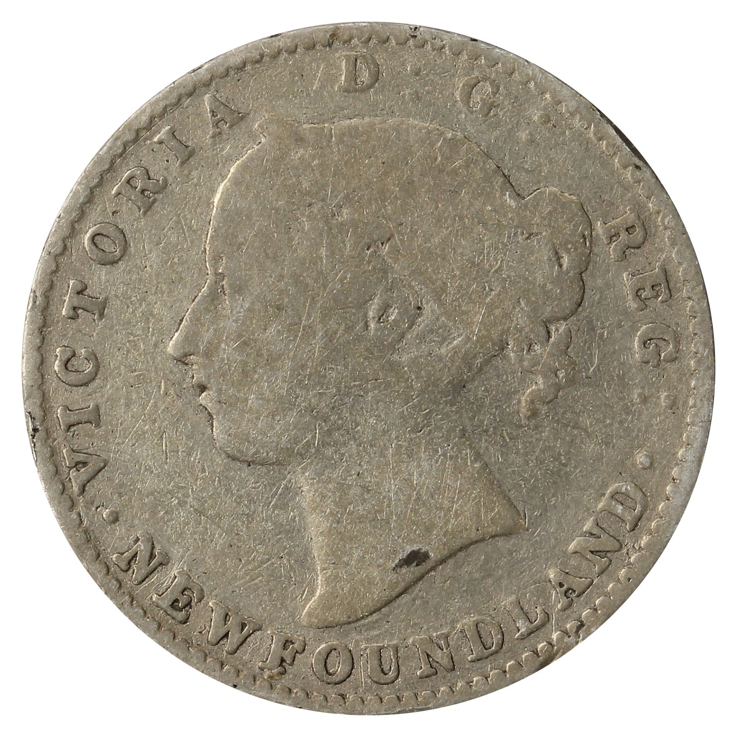 1896 Newfoundland 10-cents G-VG (G6)