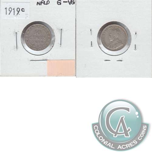1919C Newfoundland 10-cents G-VG (G6)