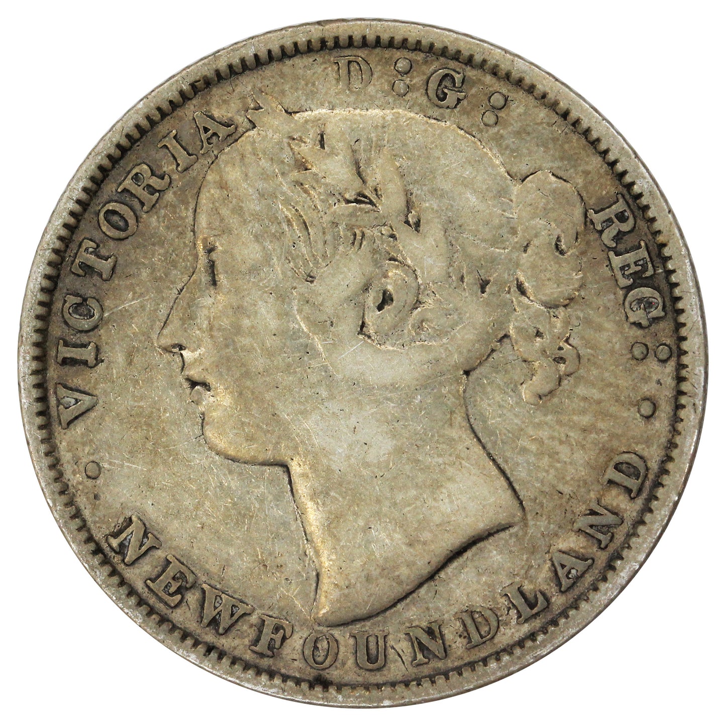 1865 Newfoundland 20-cents F-VF (F15) $