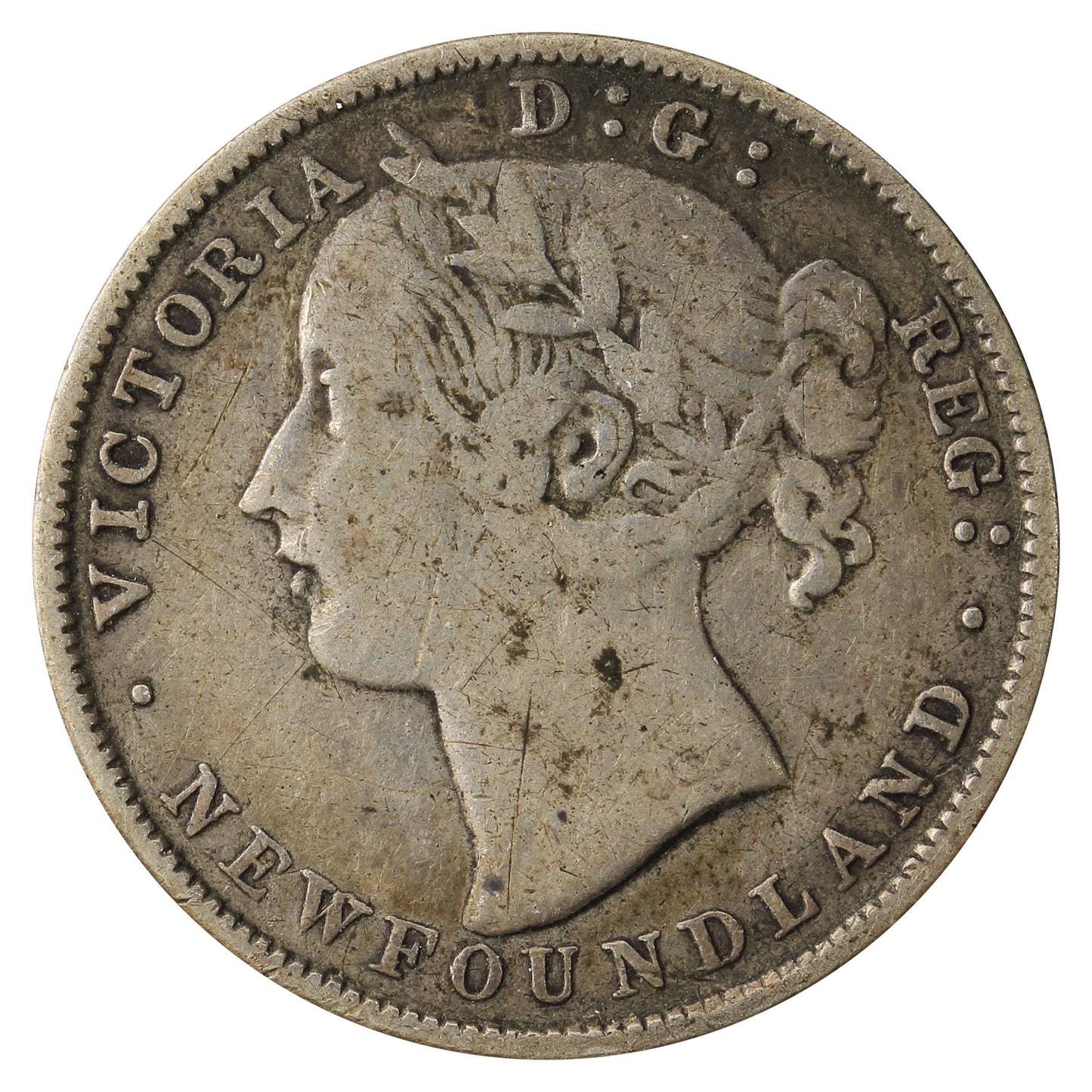 1881 Newfoundland 20-cents Fine (F12)