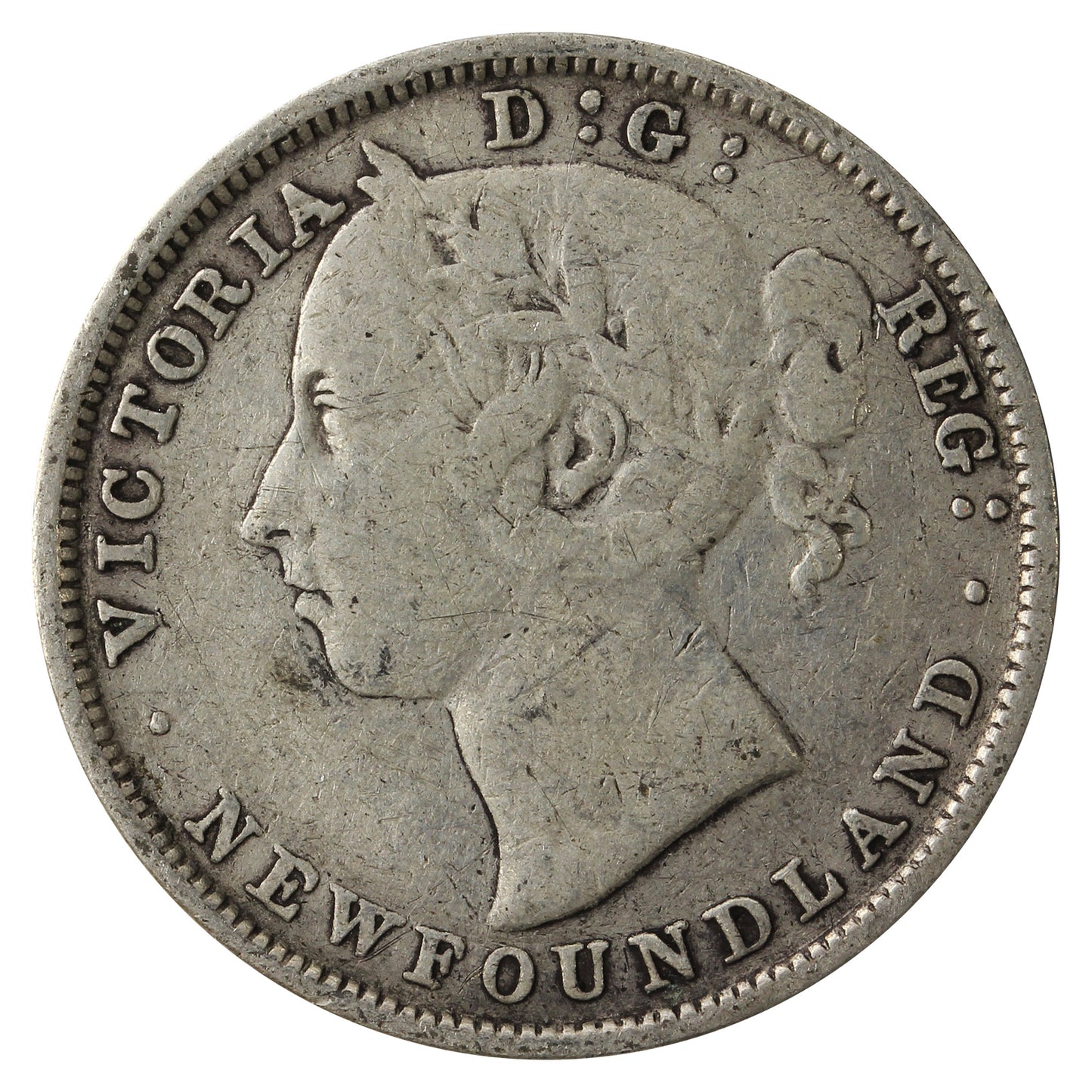 1882H Newfoundland 20-cents Fine (F12)