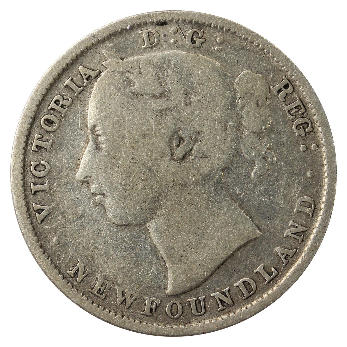 1882H Newfoundland 20-cents G-VG (G6)